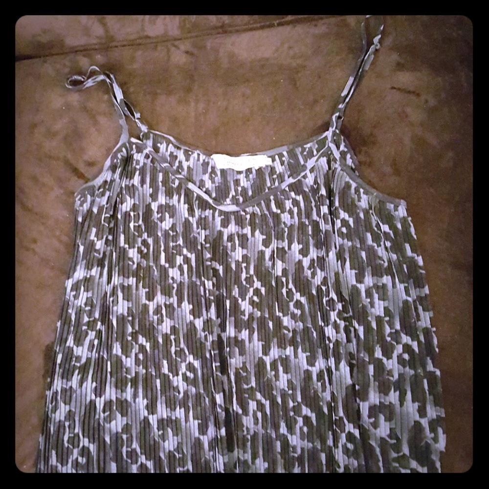 Blue gray Leopard Propaganda Top
